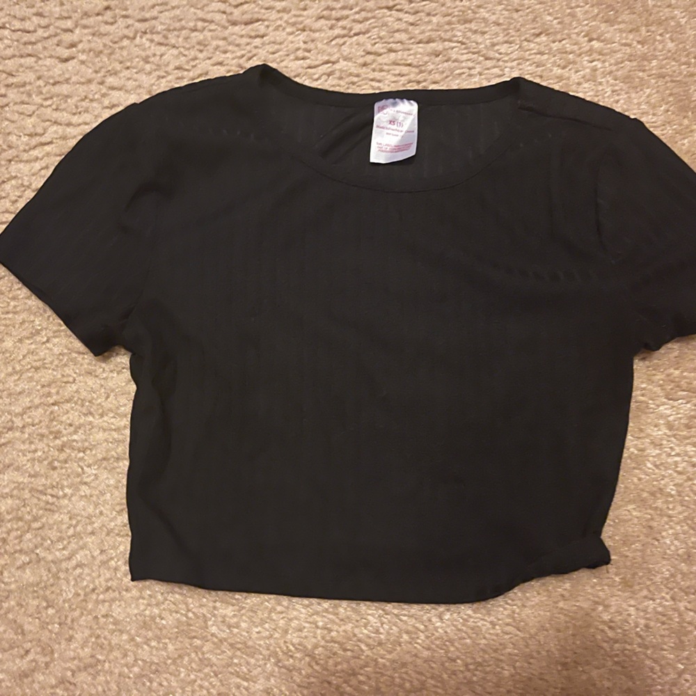 Black crop top